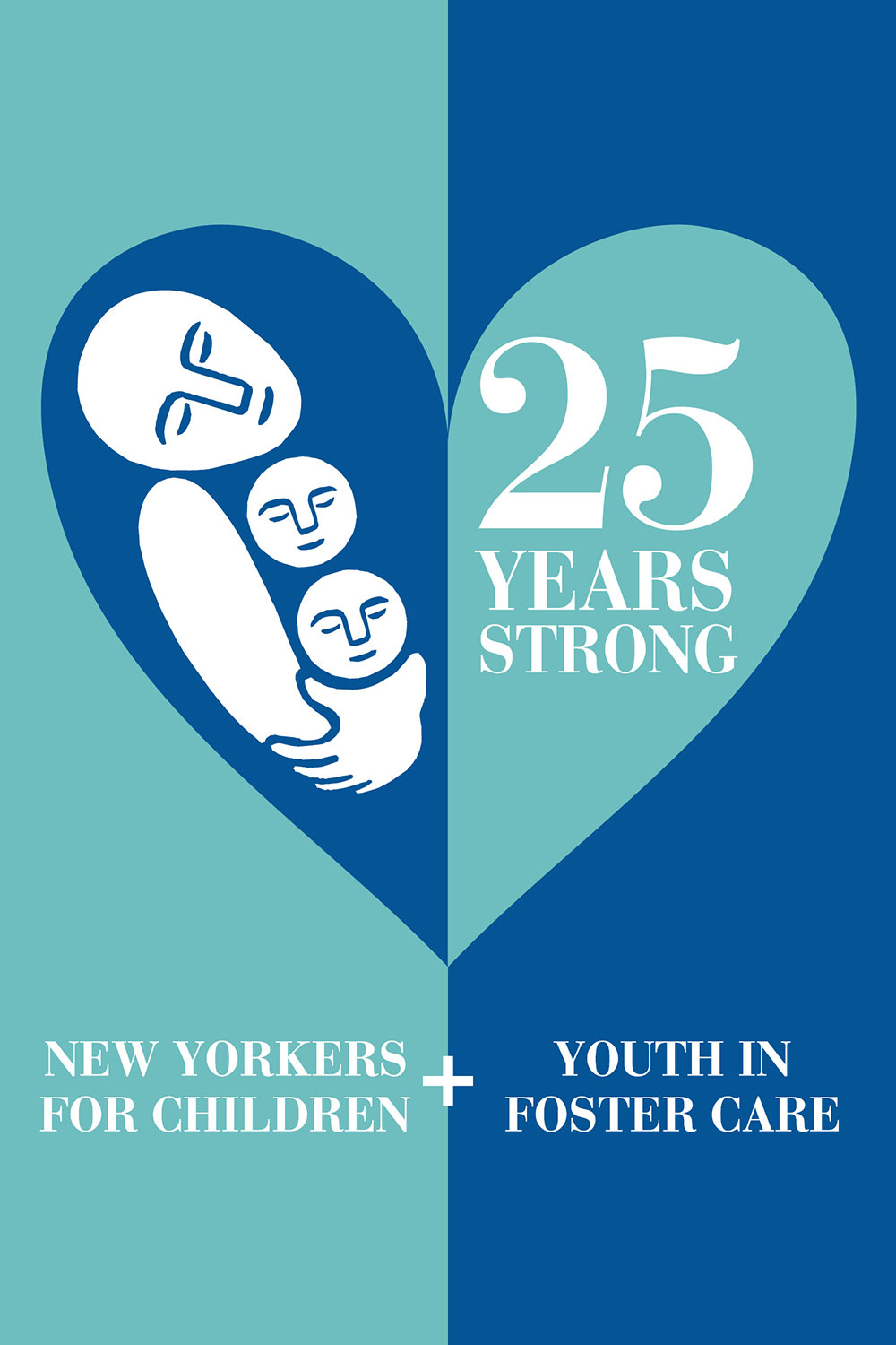 CLIENT: New Yorkers for Children DATE: August 2022 PROJECT: Logo for 25th Anniversary