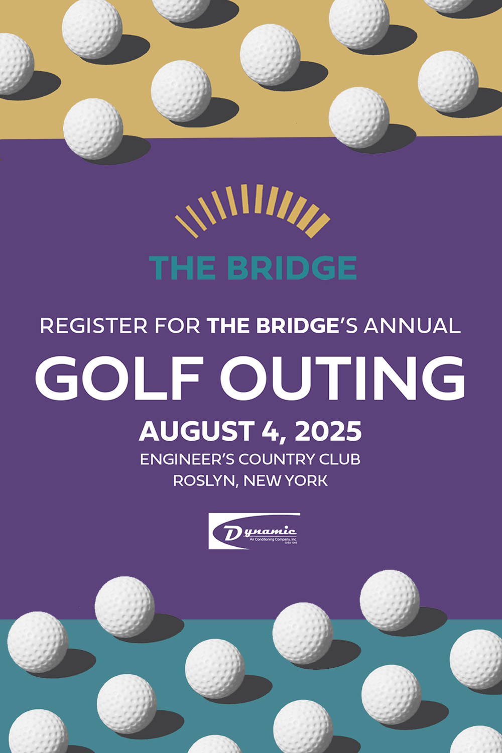 CLIENT: The Bridge DATE: August 2025 PROJECT: Event branding for golf outing