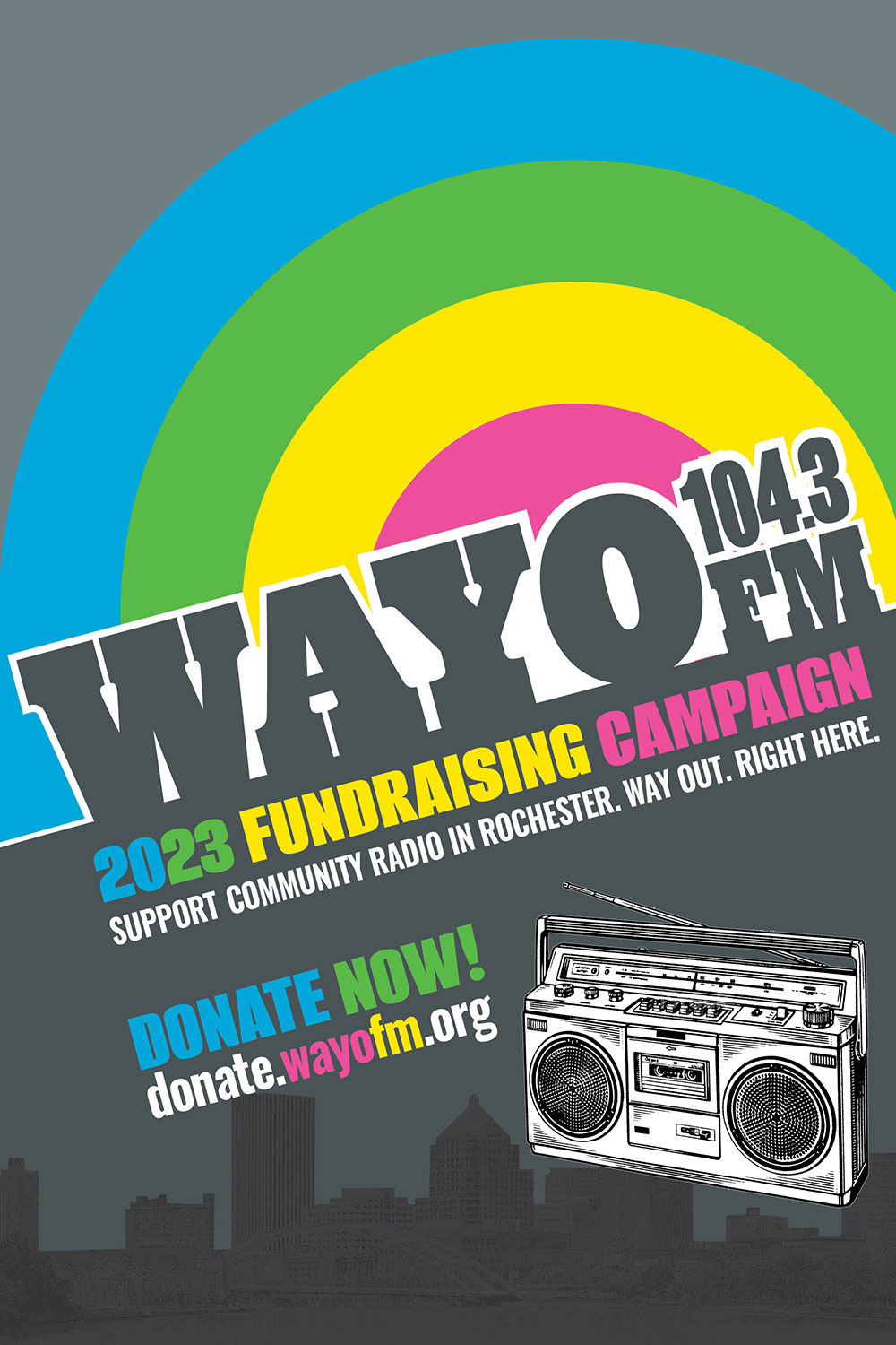 CLIENT: WAYO 104.3FM DATE: November 2022 PROJECT: Fundraising campaign to support radio station