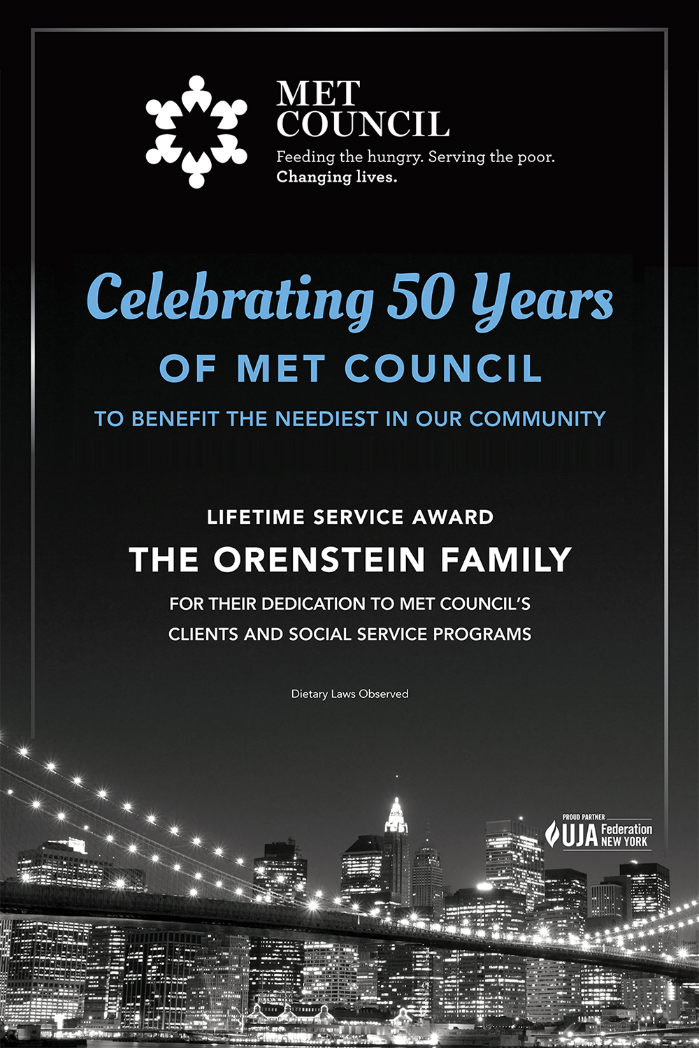 CLIENT: Met Council DATE: December 2022 PROJECT: Poster for 50th Anniversary gala