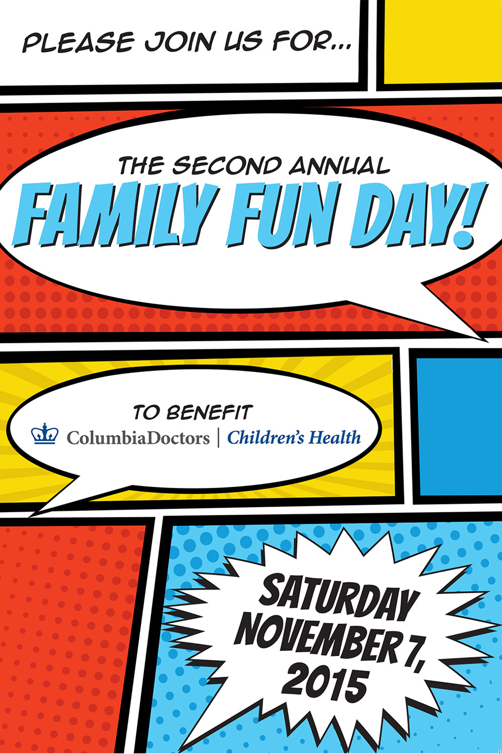 CLIENT:Columbia University Medical Center

DATE:November 2015

PROJECT:Invitation for Family Fun Day