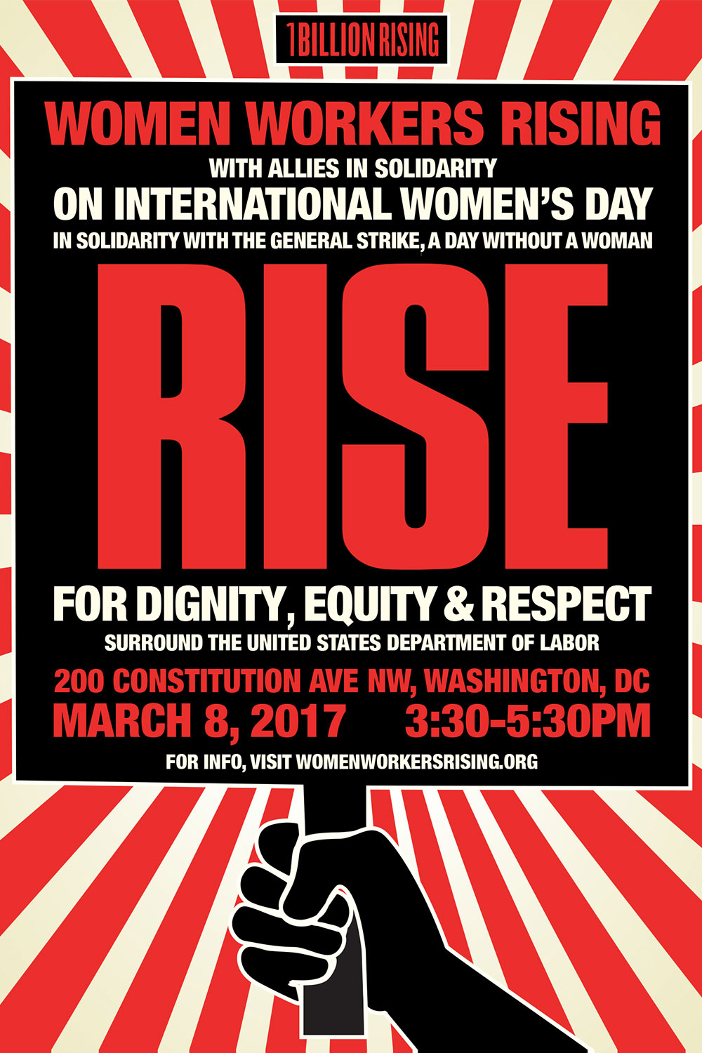 CLIENT:V-Day

DATE:March 2017

PROJECT:Poster for women worker’s rally