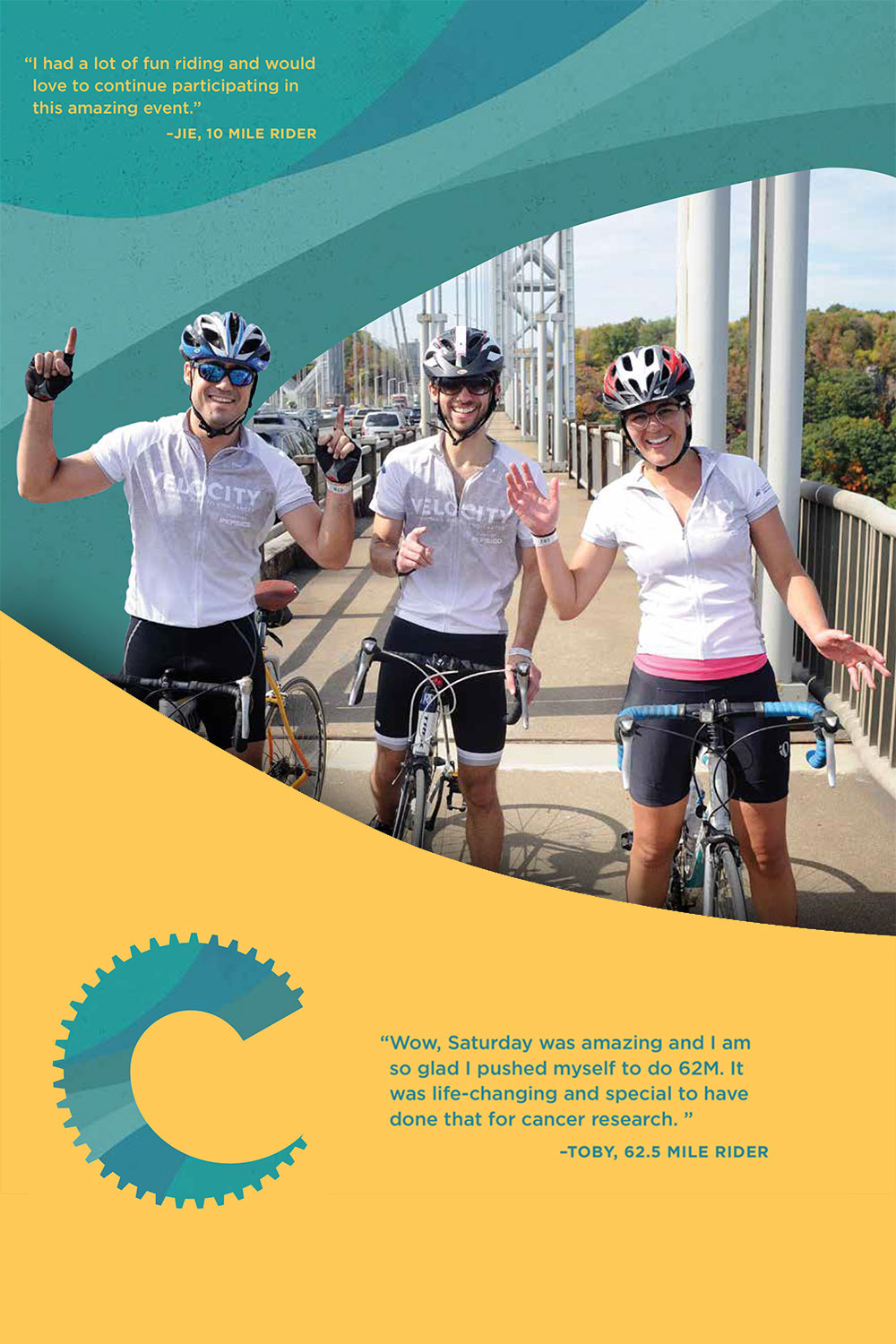CLIENT: Columbia University Medical Center DATE: Summer 2018 PROJECT: Promotional packet for bike ride fundraiser